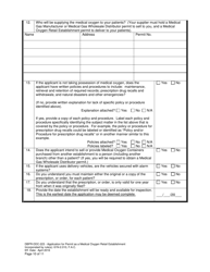 Form DBPR-DDC-223 Application for Permit as a Medical Oxygen Retail Establishment - Florida, Page 10