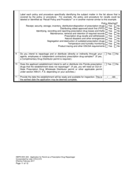 Form DBPR-DDC-203 Application for Permit as a Prescription Drug Repackager - Florida, Page 11