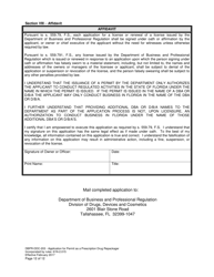 Form DBPR-DDC-203 Application for Permit as a Prescription Drug Repackager - Florida, Page 12