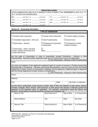 Form DBPR-DDC-203 Application for Permit as a Prescription Drug Repackager - Florida, Page 4