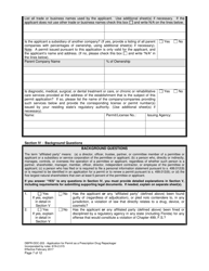 Form DBPR-DDC-203 Application for Permit as a Prescription Drug Repackager - Florida, Page 7