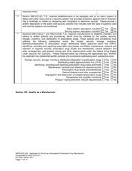 Form DBPR-DDC-202 Application for Permit as a Nonresident Prescription Drug Manufacturer - Florida, Page 11
