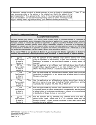Form DBPR-DDC-202 Application for Permit as a Nonresident Prescription Drug Manufacturer - Florida, Page 7