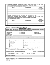 Form DBPR-DDC-202 Application for Permit as a Nonresident Prescription Drug Manufacturer - Florida, Page 9