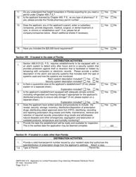 Form DBPR-DDC-219 Application for Limited Prescription Drug Veterinary Wholesale Distributor Permit - Florida, Page 10