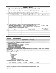 Form DBPR-DDC-219 Application for Limited Prescription Drug Veterinary Wholesale Distributor Permit - Florida, Page 8