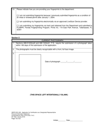 Form DBPR-DDC-226 Application for Certification as a Designated Representative - Florida, Page 18