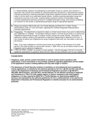 Form DBPR-DDC-226 Application for Certification as a Designated Representative - Florida, Page 2