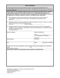 Form DBPR-DDC-226 Application for Certification as a Designated Representative - Florida, Page 5