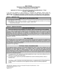 Form DBPR-DDC-236 &quot;Application for Permit as a Nonresident Prescription Drug Manufacturer - Virtual&quot; - Florida, Page 2