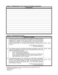 Form DBPR-DDC-236 &quot;Application for Permit as a Nonresident Prescription Drug Manufacturer - Virtual&quot; - Florida, Page 8