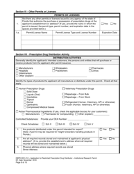 Form DBPR-DDC-212 Application for Restricted Prescription Drug Distributor - Institutional Research Permit - Florida, Page 8