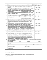 Form DBPR-DDC-212 Application for Restricted Prescription Drug Distributor - Institutional Research Permit - Florida, Page 9
