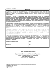 Form DBPR-DDC-237 Application for Permit as a Nonresident Prescription Drug Repackager - Florida, Page 12
