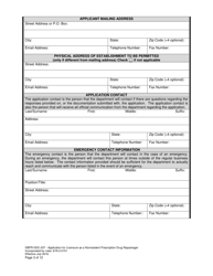Form DBPR-DDC-237 Application for Permit as a Nonresident Prescription Drug Repackager - Florida, Page 3
