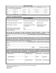 Form DBPR-DDC-237 Application for Permit as a Nonresident Prescription Drug Repackager - Florida, Page 4