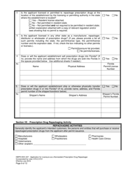 Form DBPR-DDC-237 Application for Permit as a Nonresident Prescription Drug Repackager - Florida, Page 9