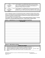 Form DBPR-DDC-234 Application for Restricted Prescription Drug Distributor - Blood Establishment - Florida, Page 5