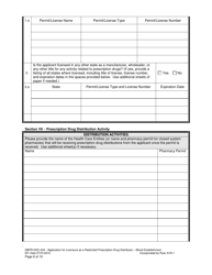 Form DBPR-DDC-234 Application for Restricted Prescription Drug Distributor - Blood Establishment - Florida, Page 6