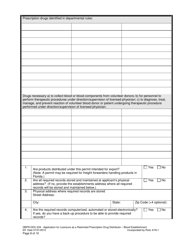 Form DBPR-DDC-234 Application for Restricted Prescription Drug Distributor - Blood Establishment - Florida, Page 8