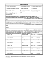 Form DBPR-DDC-211 Application for Restricted Prescription Drug Distributor - Government Programs Permit - Florida, Page 4