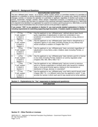 Form DBPR-DDC-211 Application for Restricted Prescription Drug Distributor - Government Programs Permit - Florida, Page 7