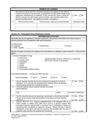 Form DBPR-DDC-211 Application for Restricted Prescription Drug Distributor - Government Programs Permit - Florida, Page 8
