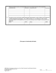 Form DBPR-DDC-214 Application for Permit as an Out-of-State Prescription Drug Wholesale Distributor - Florida, Page 16