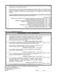 Form DBPR-DDC-213 Application for Permit as a Prescription Drug Wholesale Distributor - Florida, Page 13