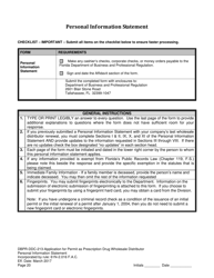 Form DBPR-DDC-213 Application for Permit as a Prescription Drug Wholesale Distributor - Florida, Page 20