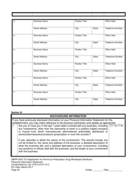Form DBPR-DDC-213 Application for Permit as a Prescription Drug Wholesale Distributor - Florida, Page 25