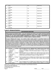 Form DBPR-DDC-213 Application for Permit as a Prescription Drug Wholesale Distributor - Florida, Page 9