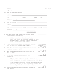 Form BPR402 Park Owner Prospectus Filing Statement - Florida, Page 2