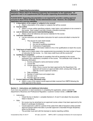 Form DBPR LA BET2 Course Approval Application - Florida, Page 3
