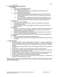 DBPR Form MRS0704 Application for Continuing Education Course Approval or Renewal - Florida, Page 2