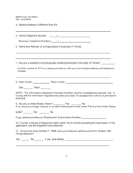 DBPR Form YS6000-1 Application for a Yacht and Ship Employing Broker, Broker or Salesperson&#039;s License - Florida, Page 3