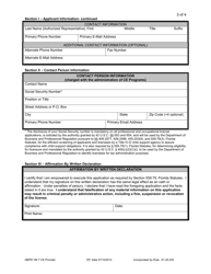 DBPR Form VM7 Continuing Education Provider Application - Florida, Page 3