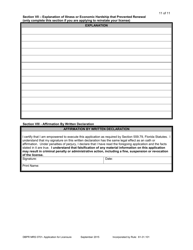 DBPR Form MRS0701 Mold Related Services Application for Licensure - Florida, Page 11