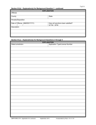 DBPR Form MRS0701 Mold Related Services Application for Licensure - Florida, Page 7