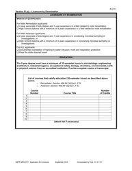 DBPR Form MRS0701 Mold Related Services Application for Licensure - Florida, Page 8