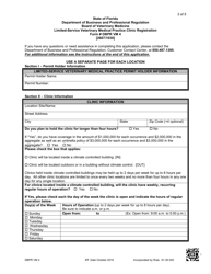 DBPR Form VM4 Application for a Limited-Service Veterinary Medical Practice Clinic Registration - Florida, Page 3