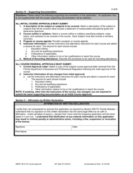 DBPR Form VM8 Continuing Education Course Approval Application - Florida, Page 4