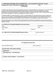 Form HSMV82150 Application and Notice of Interest - Electronic Lien and Title Process - Florida, Page 3