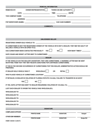 Form HSMV84046 S Curbstoning Investigative Worksheet - Florida, Page 2