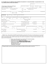 Form HSMV90011S Accident Self Report - Florida, Page 2