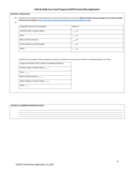 Child &amp; Adult Care Food Program (CACFP) Center/Site Application - Georgia (United States), Page 4