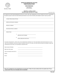 Form TM02 Renewal Application Trademark or Service Mark - Georgia (United States)
