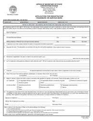 Form TMAPPL Application for Registration Trademark or Service Mark - Georgia (United States)