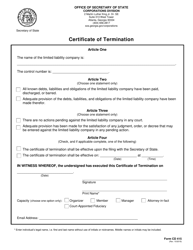 Form CD415 Certificate of Termination - Georgia (United States), Page 2