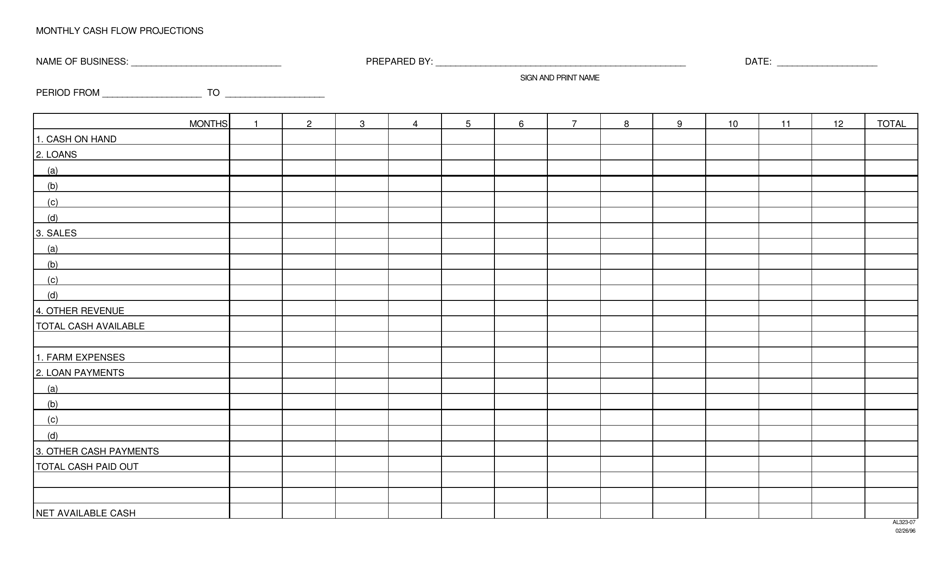 Form AL323-07 - Fill Out, Sign Online and Download Printable PDF ...